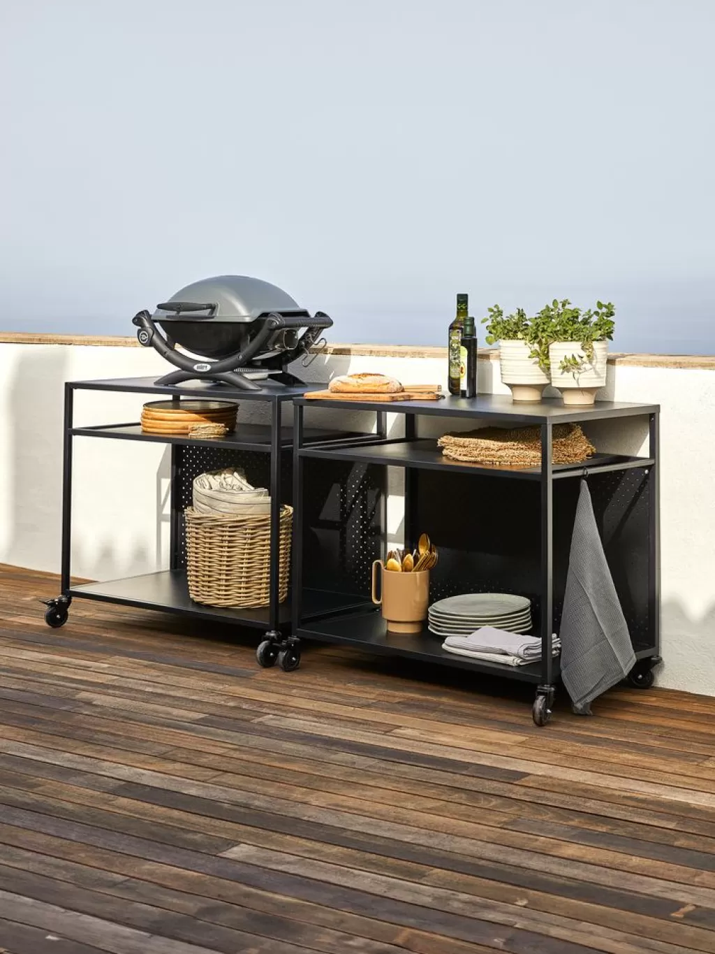 Flash Sale INDSLEV Grilltisch B50xL90 schwarz