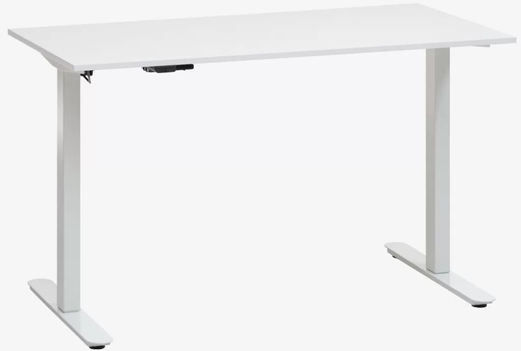 Outlet SVANEKE Höhenverstellbarer Schreibtisch 60x120 Weiß