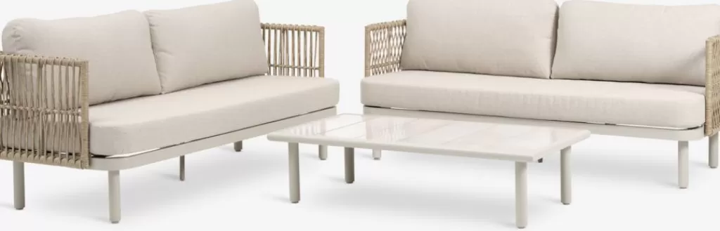 Hot EJLBY Lounge-Set 5 Personen beige