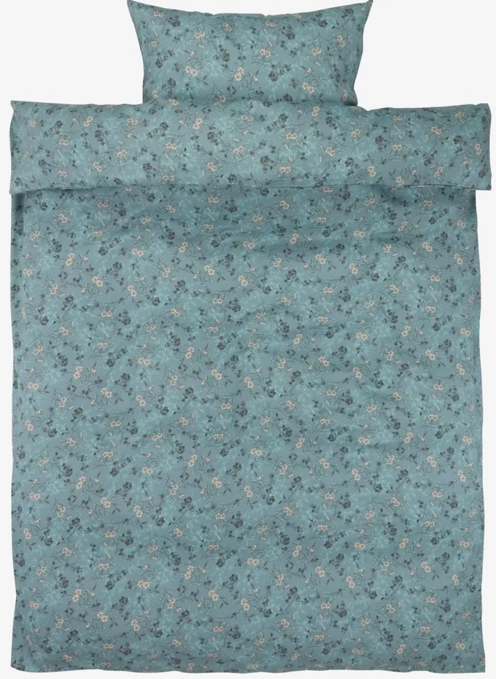 New EBBA Satin-Bettwäsche 135x200 blau