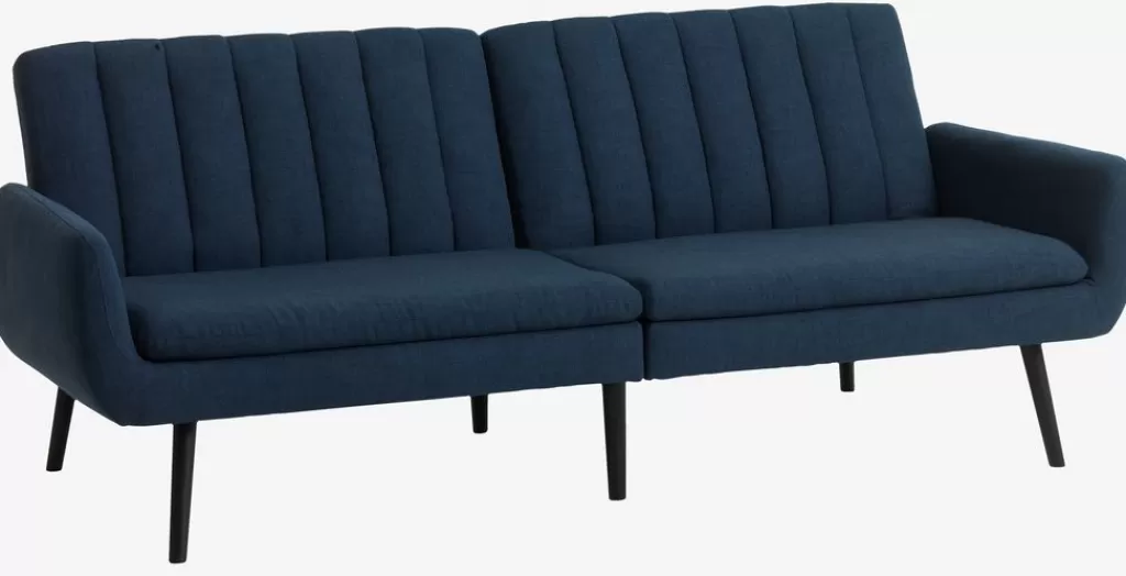 Outlet HARNDRUP Schlafsofa Stoff dunkelblau