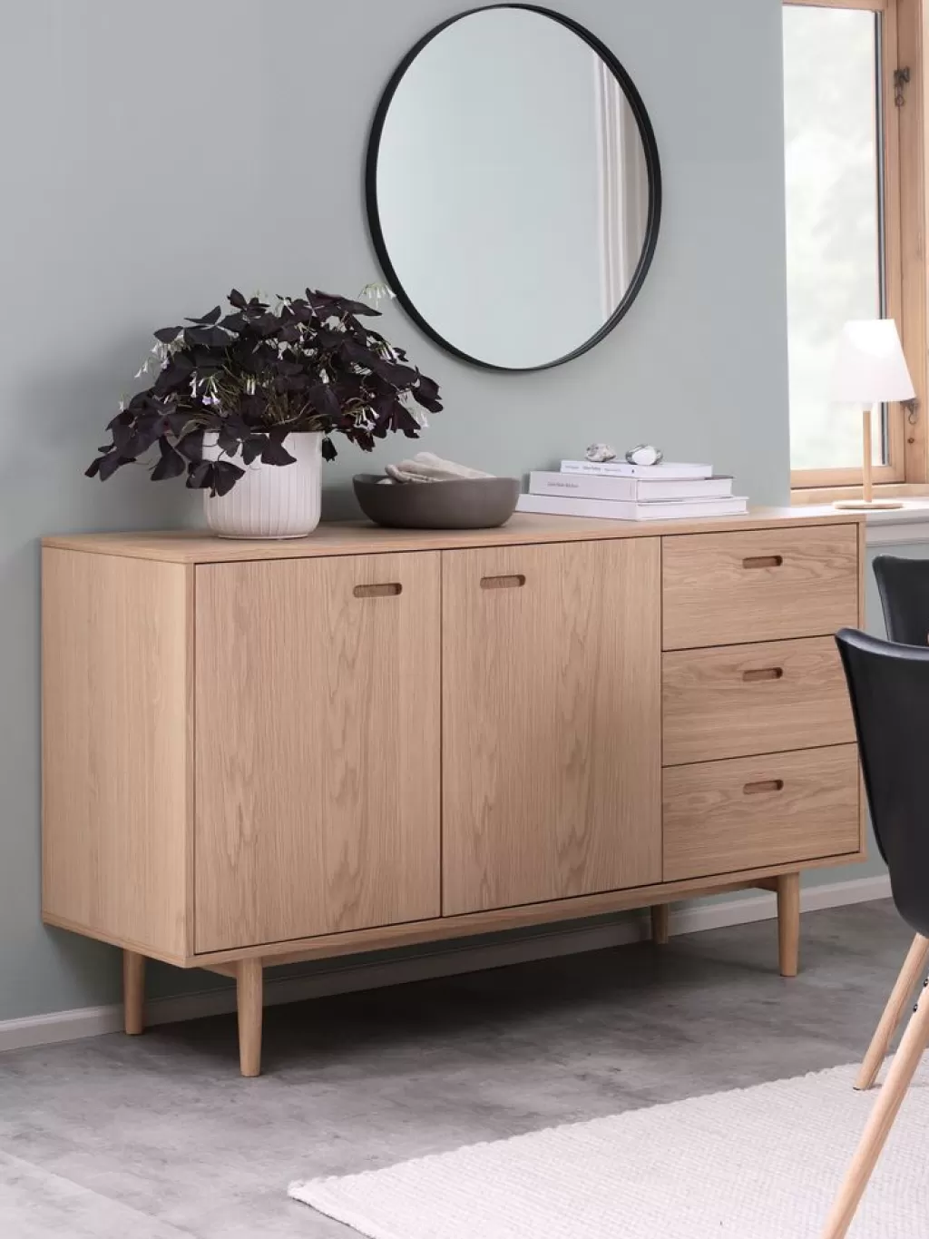 Sale MARSTRAND Sideboard 2 Türen 3 Schubladen Eiche natur