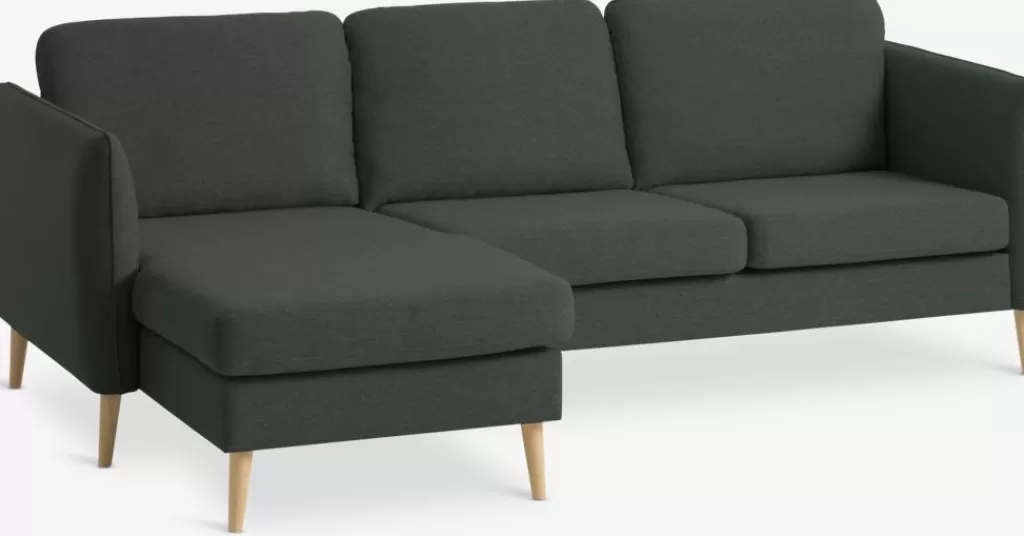 New AARHUS Sofa Chaiselongue links Dunkelgrau