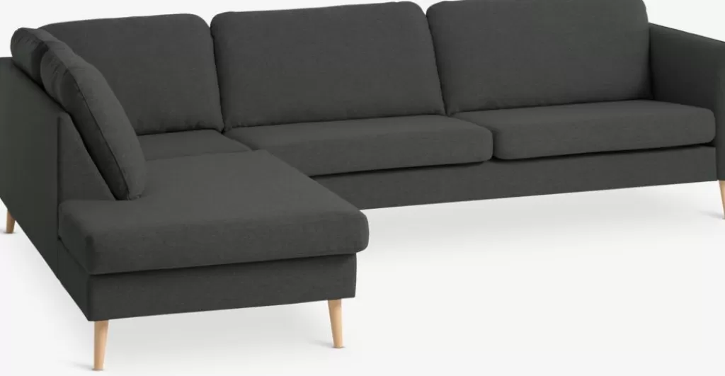 Hot AARHUS Sofa Ecke offen links Dunkelgrau