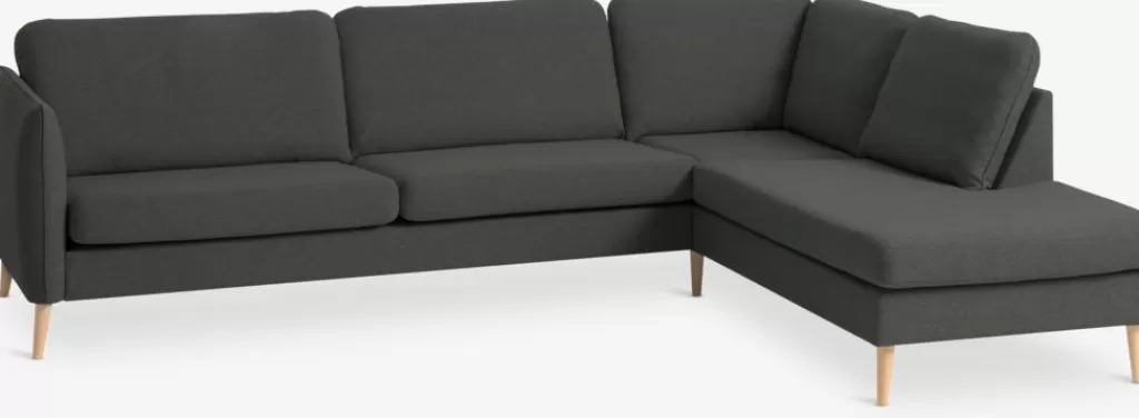 Flash Sale AARHUS Sofa Ecke offen rechts Dunkelgrau