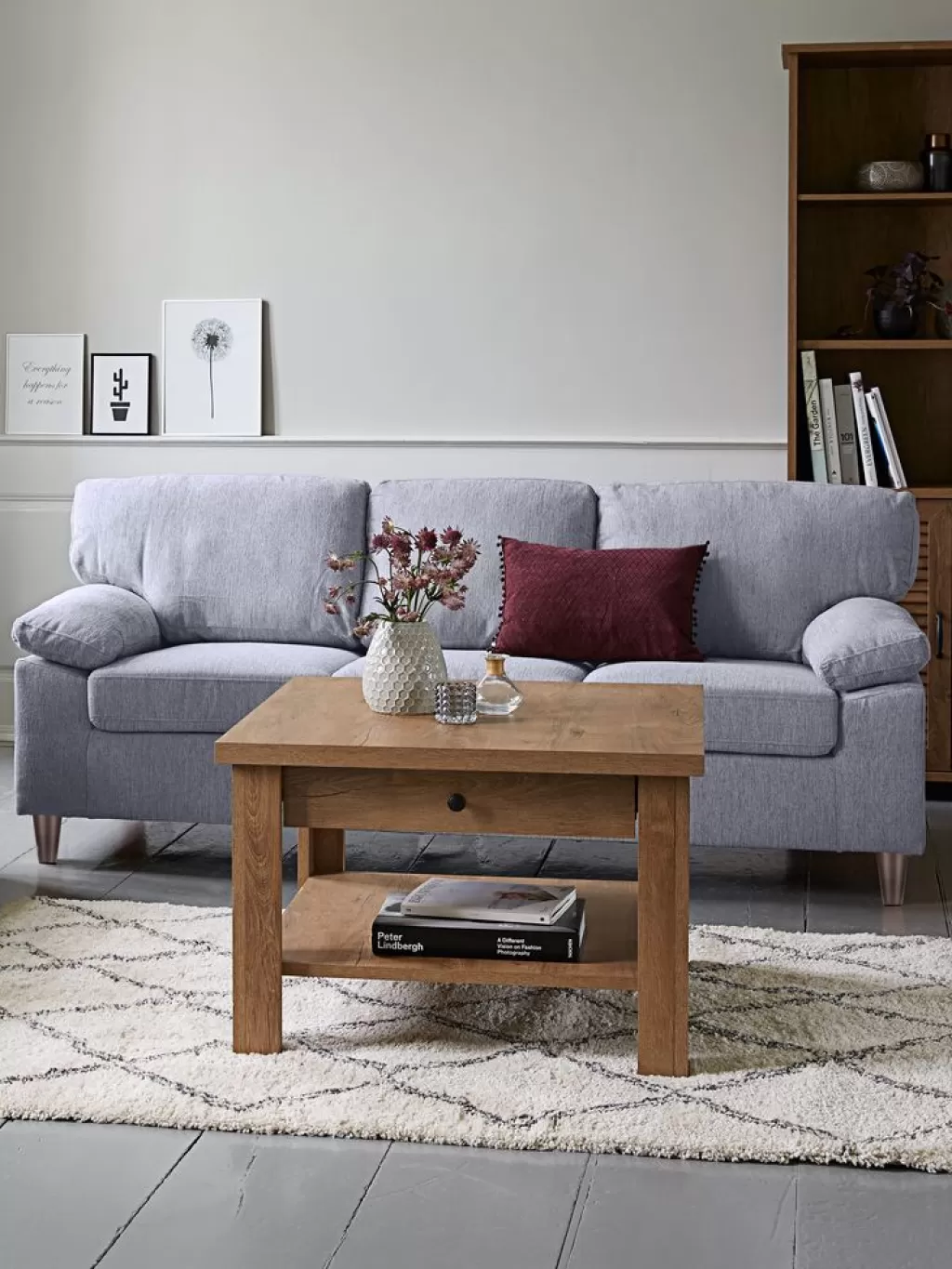 Outlet GEDVED Sofa 3-Sitzer Hellgrau