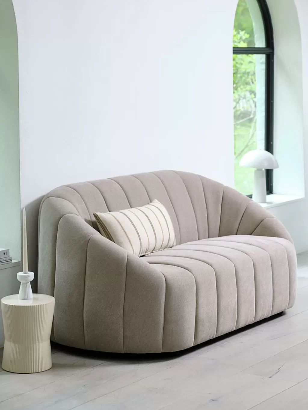 Best HUNDIGE Sofa 2-Sitzer Stoff beige