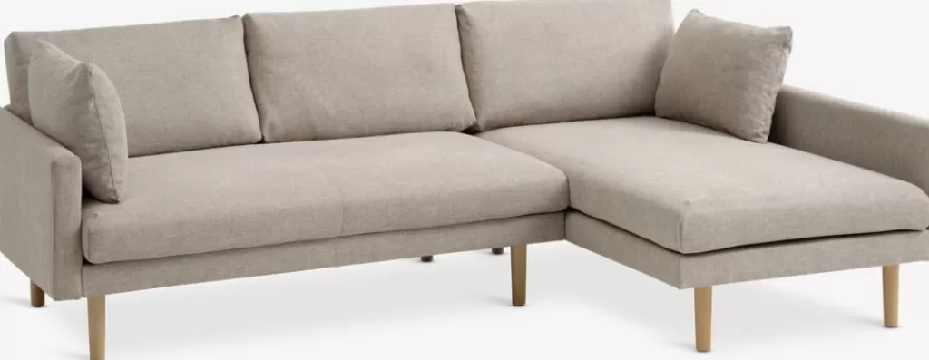 Shop HVIDBJERG Sofa Chaiselongue beige