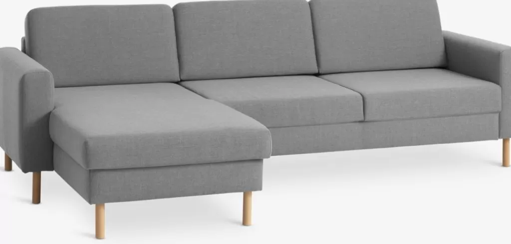 Sale SVALBARD Sofa Chaiselongue Hellgrau