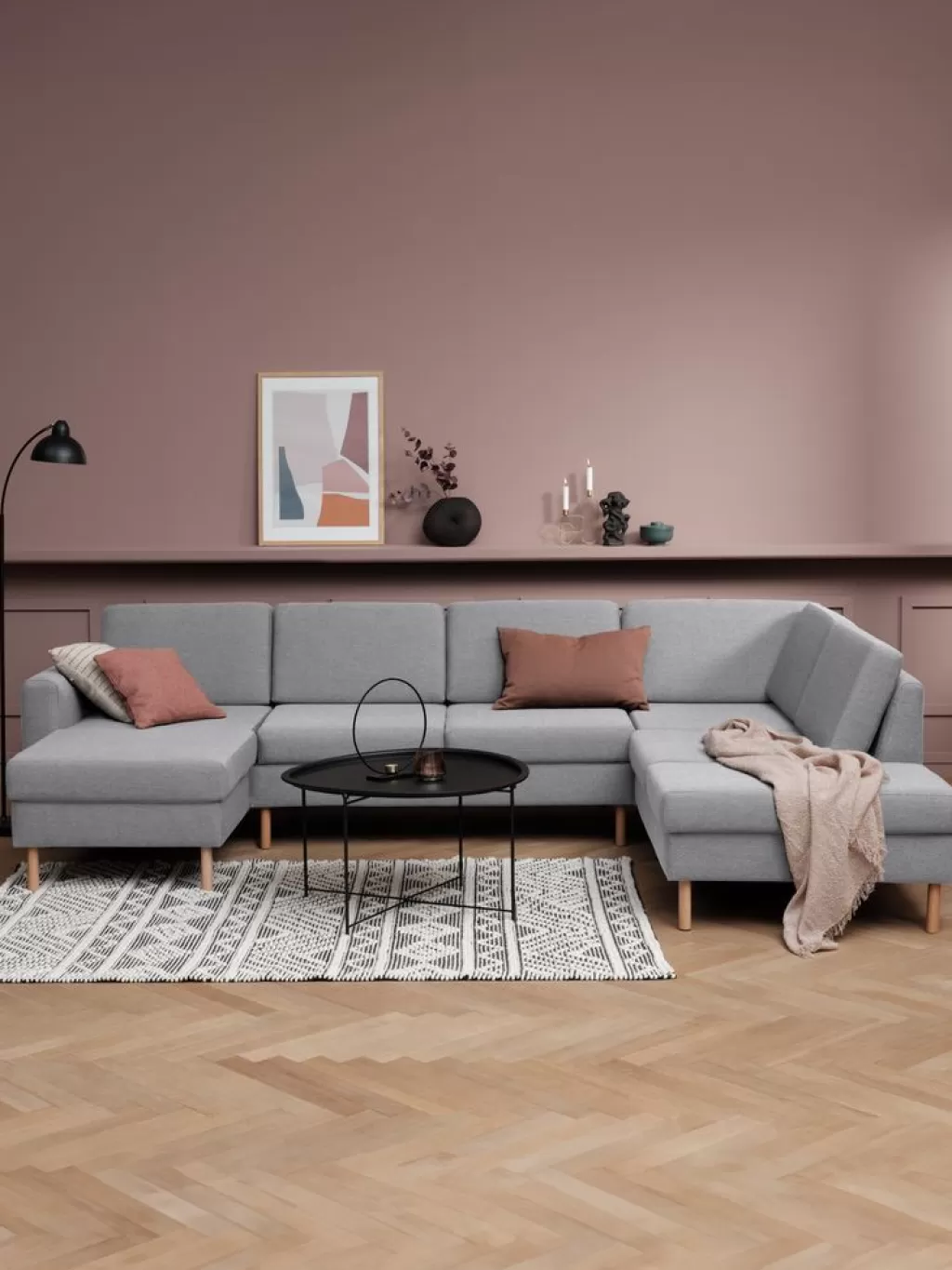 Clearance SVALBARD Sofa Ecke rechts Hellgrau