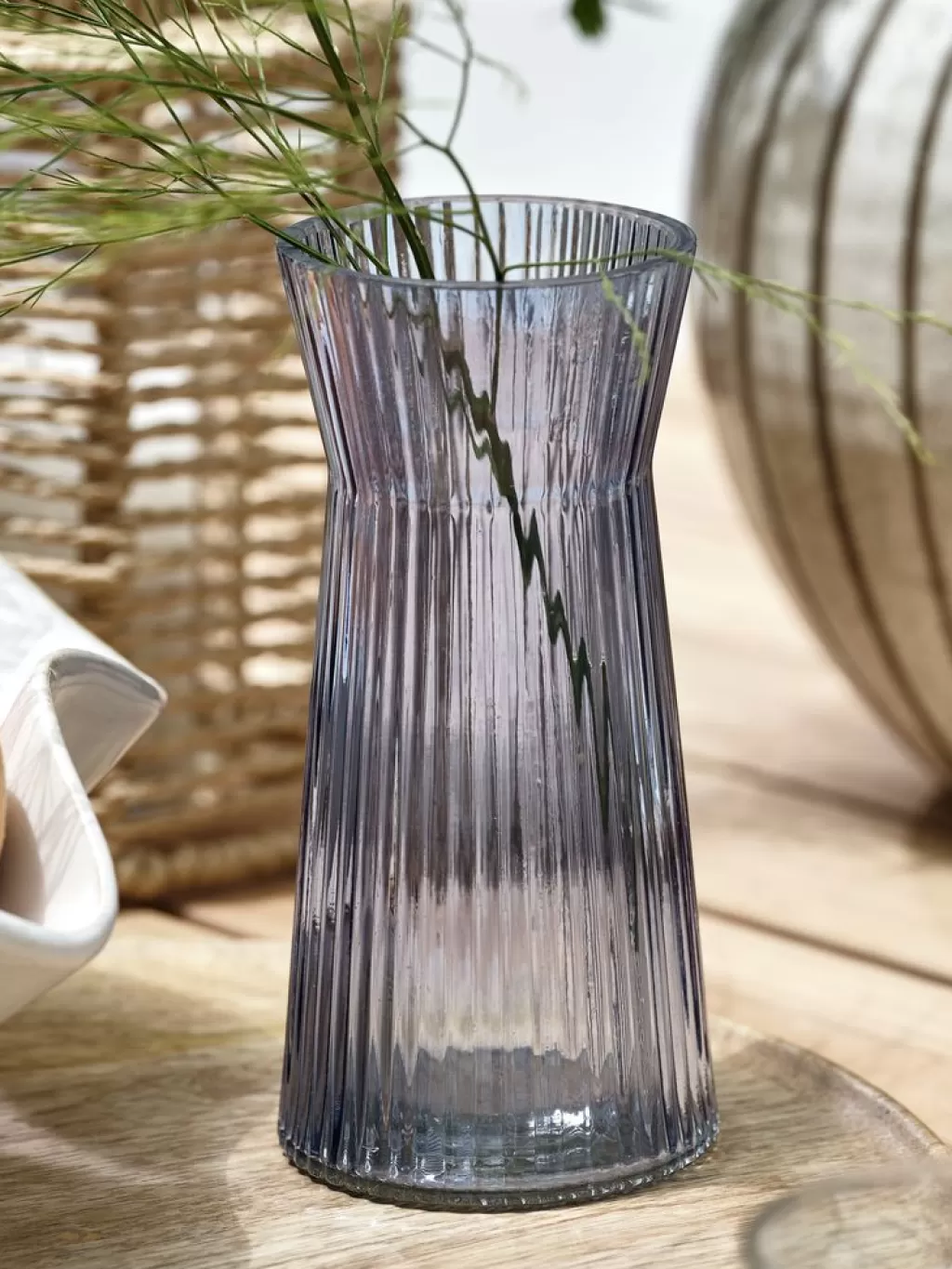 Clearance HILBERT Vase Ø8xH16cm blau