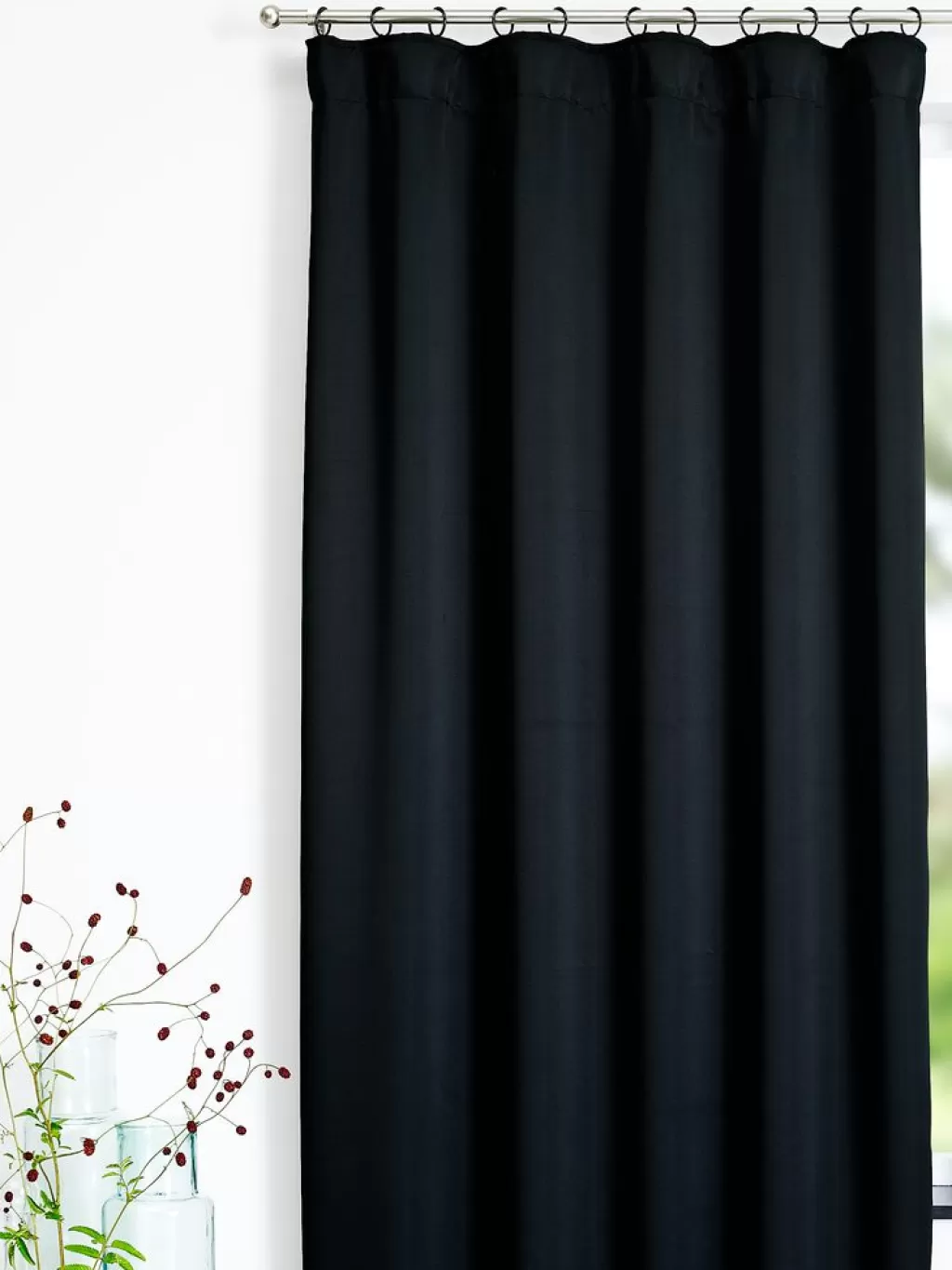 Fashion AMUNGEN Verdunkelungs-Vorhang 1x140x300 Schwarz